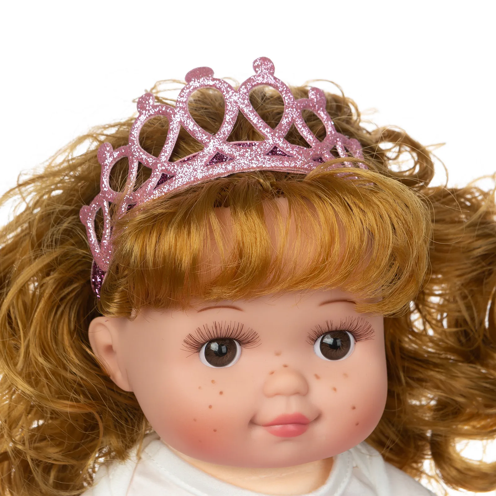 

COMPUDA Christmas dress lace dress shawl three-piece 18 inch doll clothes