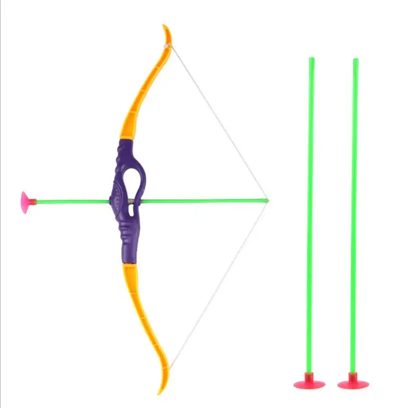 Игрушки для стрельбы на открытом воздухе детей имитация пластикового лука + 3