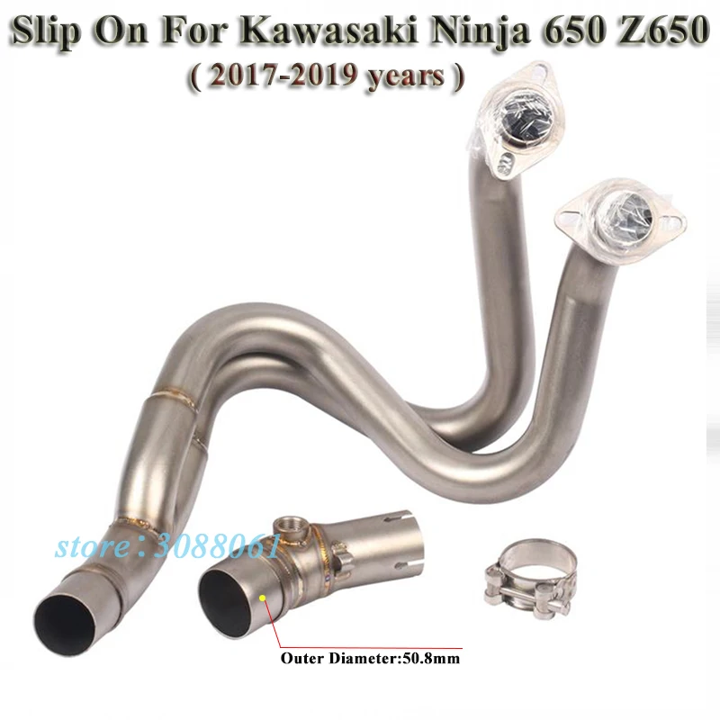 Выхлопная труба для мотоцикла без глушителя 51 мм Kawasaki ER6N Ninja 650 Z650 2017 2018 2019 |