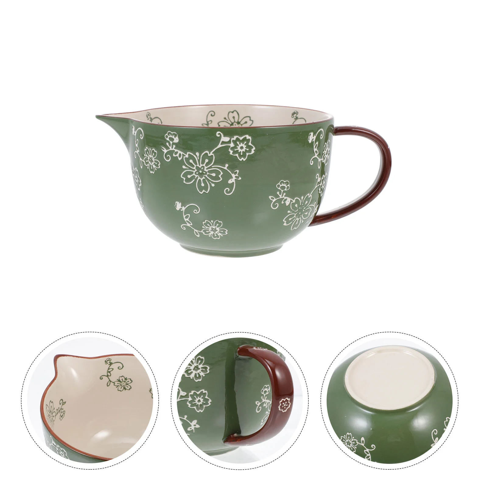 

1Pc Multi-functional Mixing Bowl Egg Mixing Holder Breakfast Mix Bowl (Green)