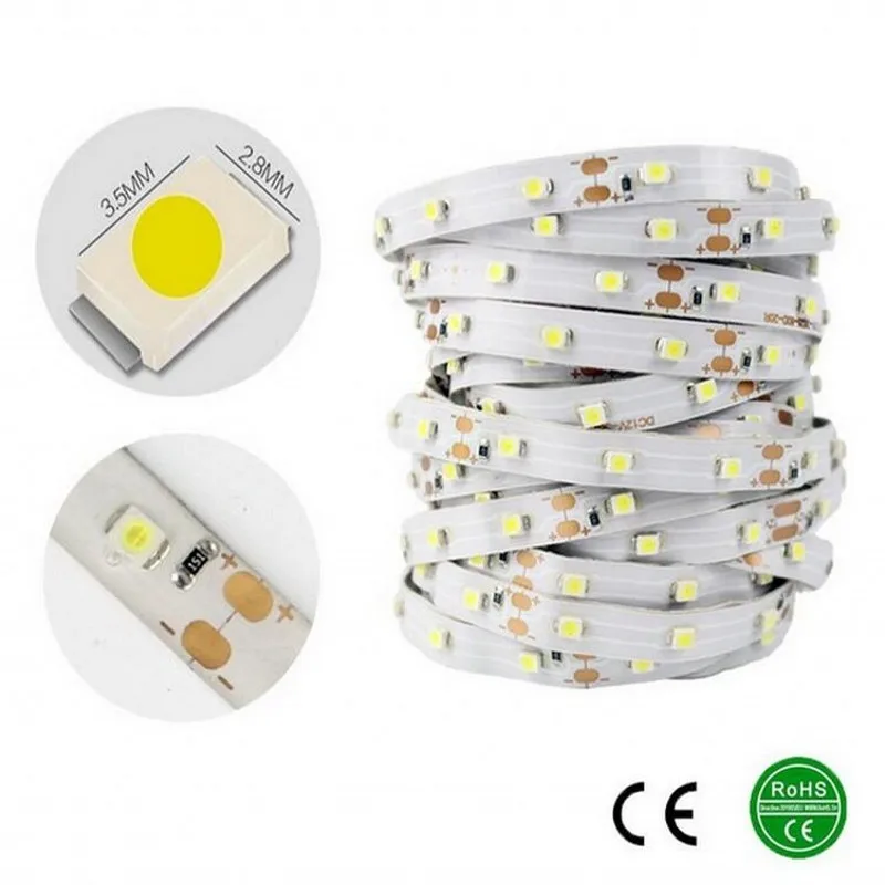 Светодиодный супер яркий 5 м 300 светодиодный s 3528 SMD Зеленый Синий Теплый белый набор неводонепроницаемых лент светильник гибкий DC 12 В светильник s