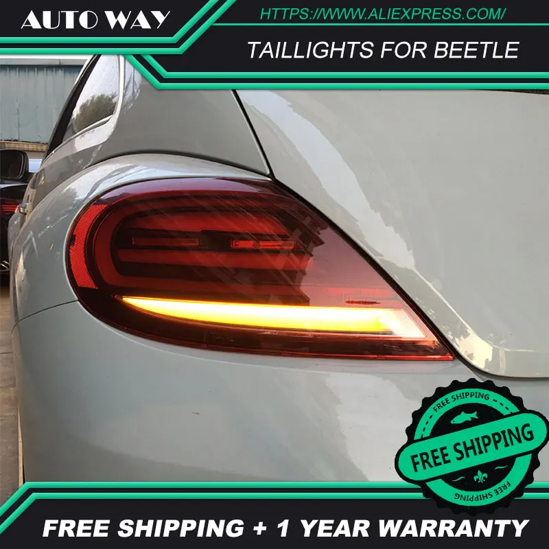 Чехол для стайлинга автомобиля Volkswagen Beetle 2012 2019 задние фонари VW светодиодный