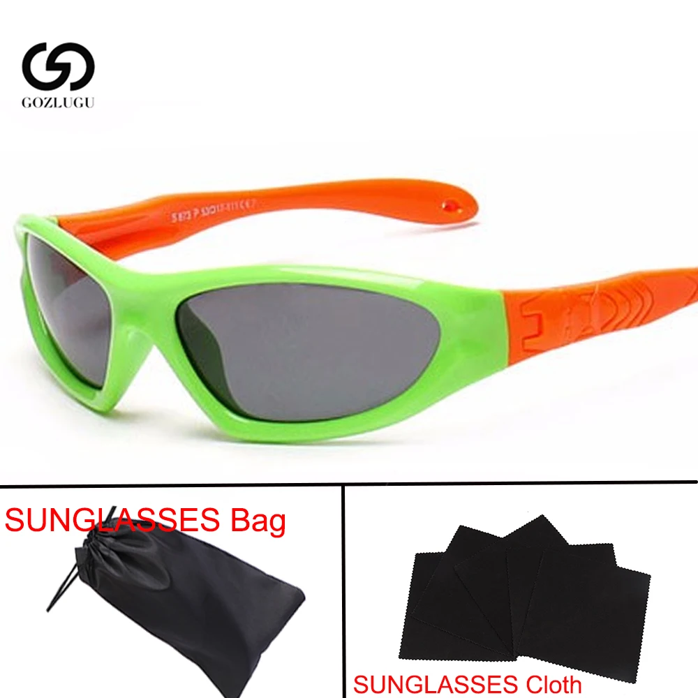 Солнцезащитные очки детские поляризационные с квадратными линзами