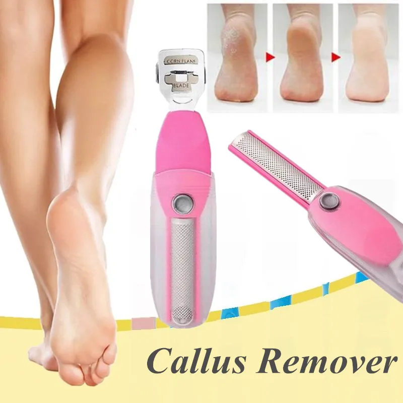 

Double Head Home Dead Skin Removable Blades Plastic Handle Foot Rasp Callus Remover Pedicure Feet Care Tools