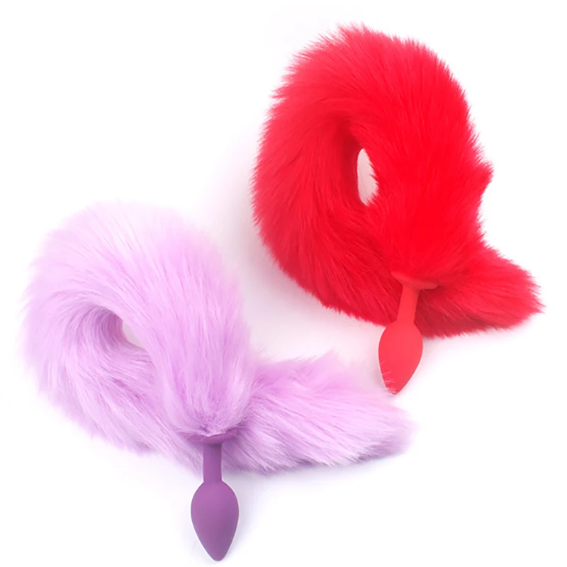 Анальная пробка анальная лисий хвост анальные интимные игрушки для женщин и