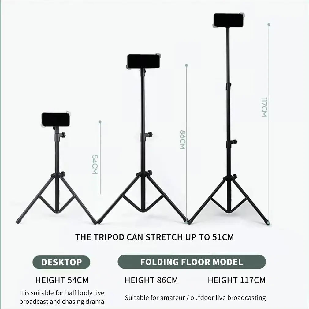 

Selfie Stick Mobile Phone Tripod Expandable Portable Ergonomic Design Free Rotation with Bluetooth Remote Control for Smartphone