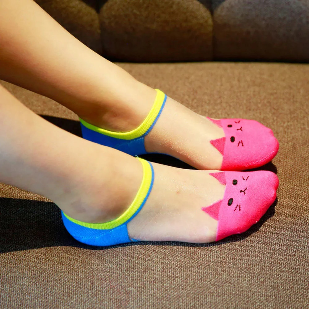 SAGACE/носки для женщин с принтом кота из мультфильма 1 пара модные повседневные