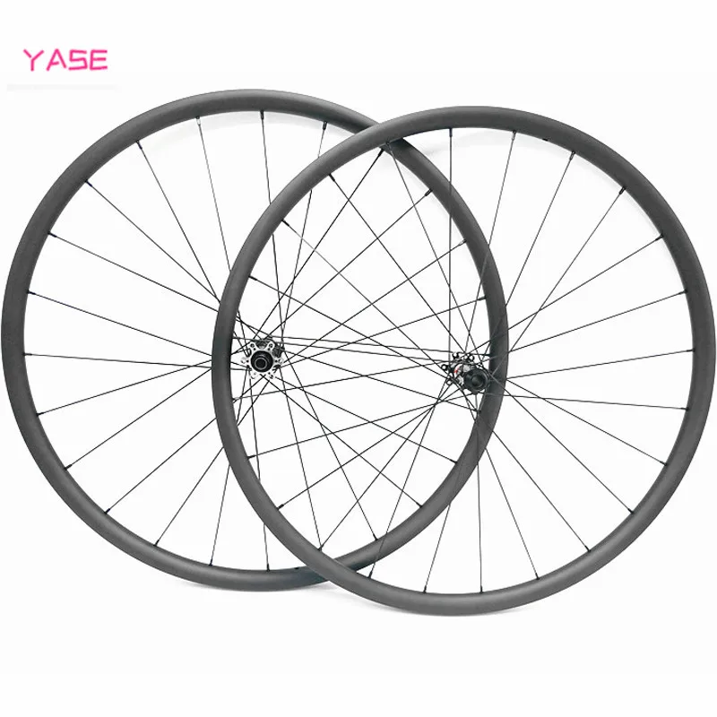 YASE 29er Углеродные mtb дисковые колеса bicicleta aro 29 30x24 мм симметричные бескамерные NOVATEC