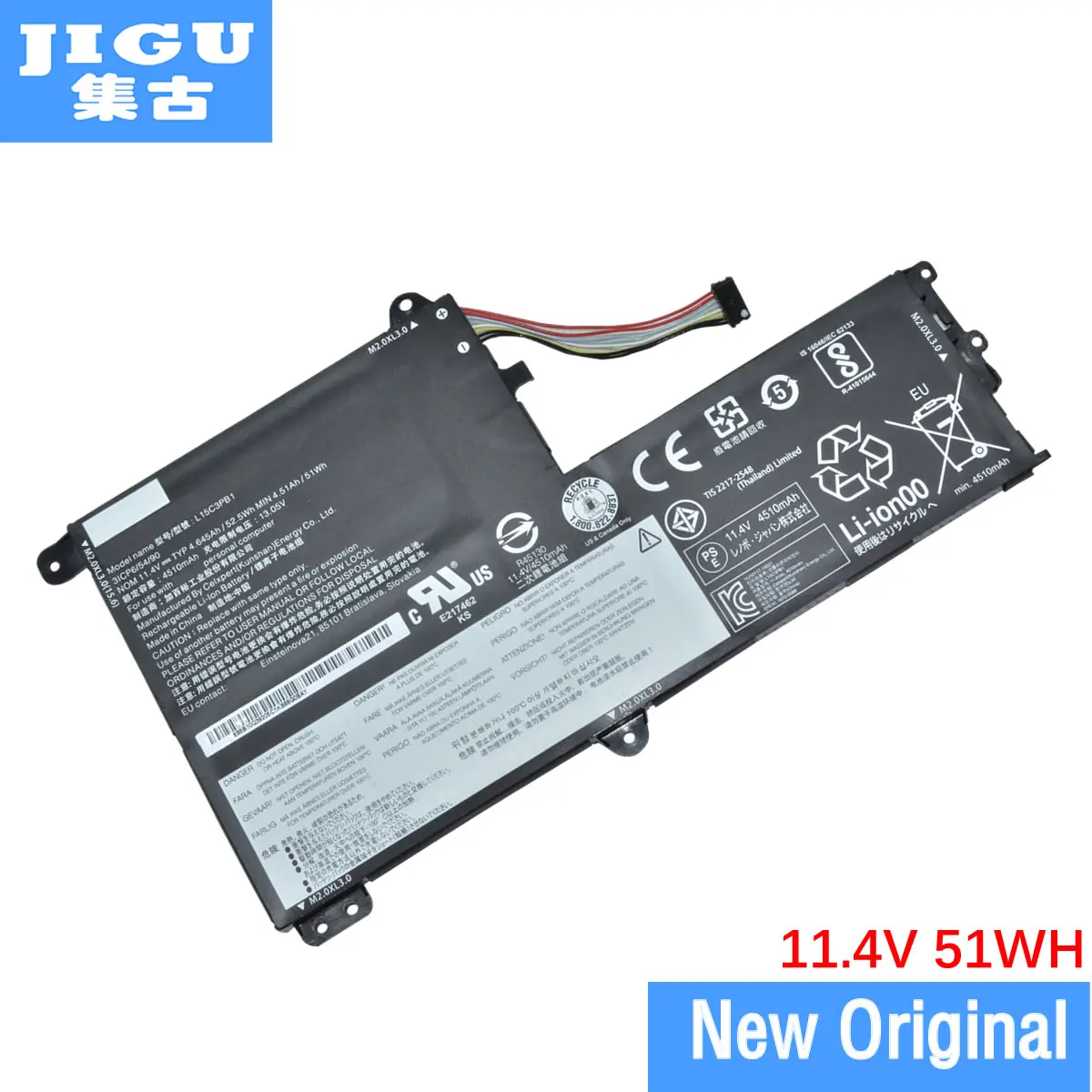 Оригинальный аккумулятор JIGU 11 4 в для ноутбука L15L3PB0 5B10R38659 L15M3PBO Lenovo Flex 5 15 Ideapad 330C 330S