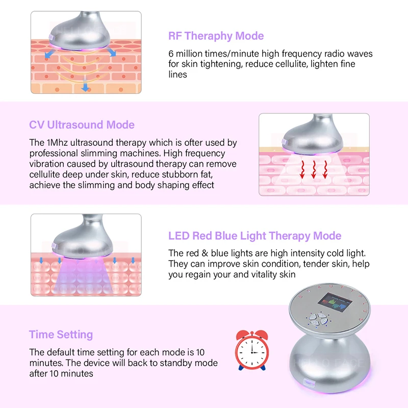 3D радиочастотной ультразвуковой тела мышц похудение коррекция фигуры Сжигание