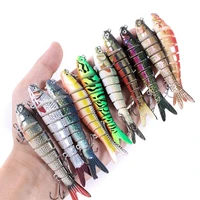 1pc 10cm 11 4g sinking wobblers fishing lures jointed crankbait swimbait 8 segment hard artificial bait for fishing tackle lure