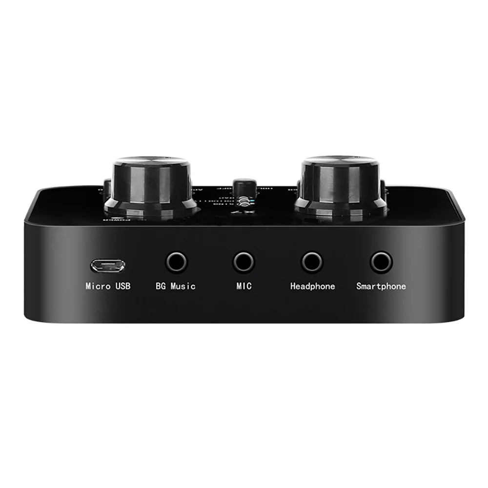 

External Game Changer Sound Card USB Live Microphone Sound Card Bluetooth Function For Computer PC Mobile Phone Singing