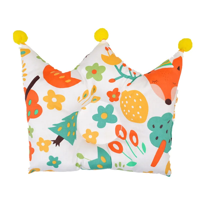 Детская подушка для сна милая мультяшная защитная новорожденных в форме короны