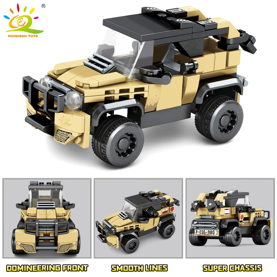 HUIQIBAO 4 шт./компл. город скоростных чемпионов внедорожных гоночных автомобилей