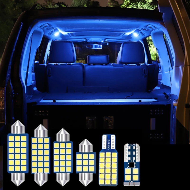 13 шт. ошибка Бесплатная светодиодный лампы салона Купол для чтения багажник