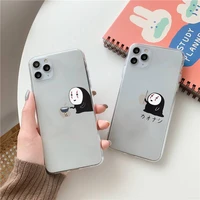japan cartoon totoro spirited away phone case clear transparent for iphone 11 12 13 mini pro xs max 8 7 6s plus x 5s se xr 2020