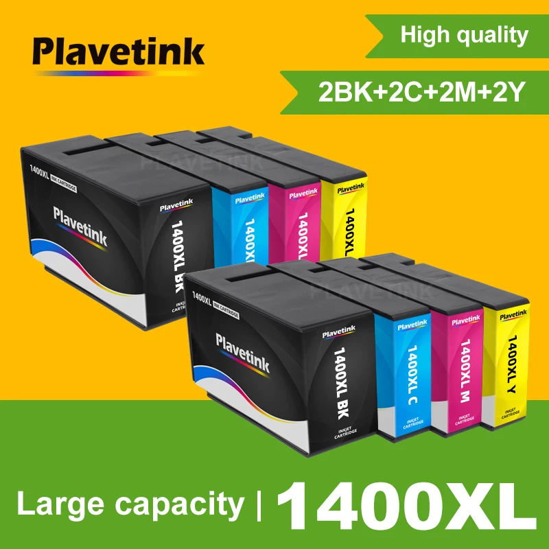 Картридж Plavetink с 4 цветами и полными чернилами совместим Canon PGI1400 MAXIFY MB2340 MB2040 MB2140