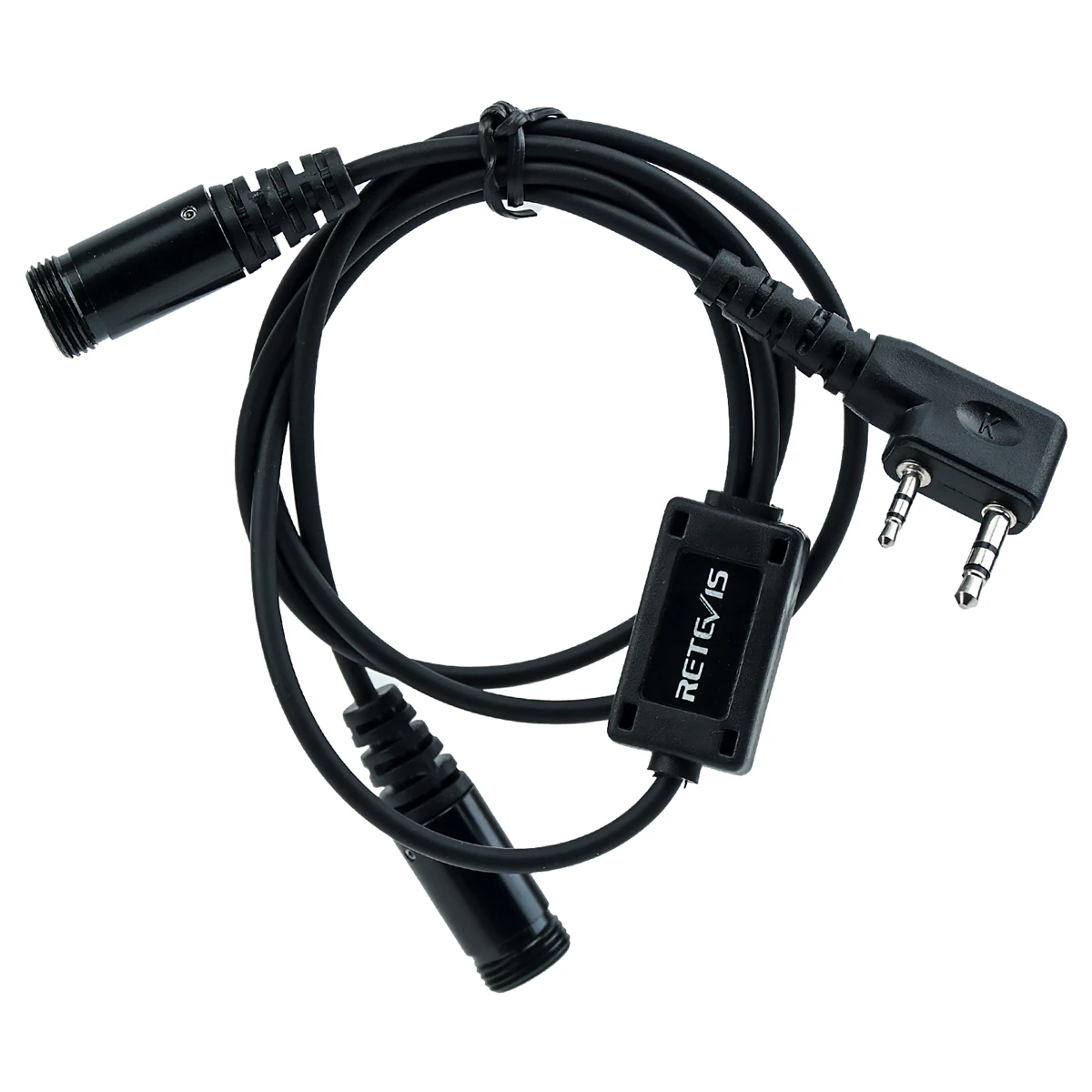 Retevis 2pcs EHK008 2Pin Cycling Helmet Headset Finger witn PTT Mic for Kenwood Retevis for TYT Baofeng UV5R 888S Two Way Radio