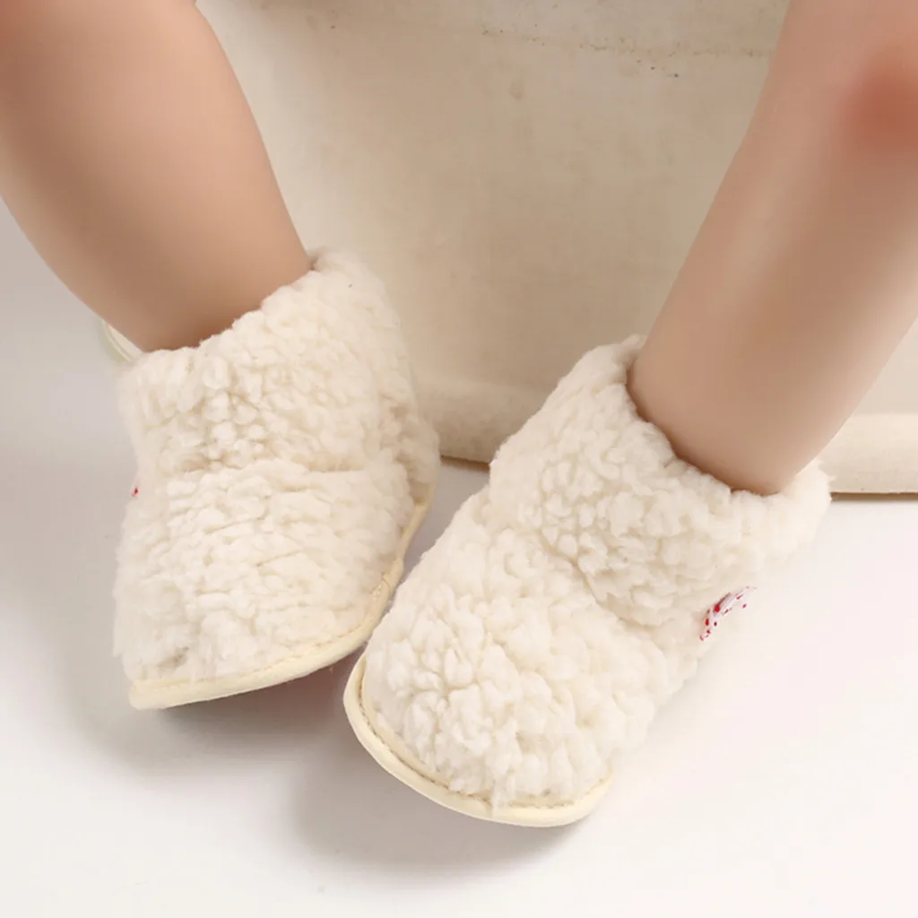 Зимние теплые детские кроватки детская обувь для девочек и мальчиков пушистые