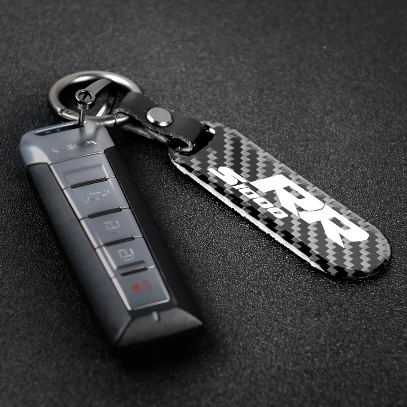 

Motorcycle accessories printing carbon fiber nameplate metal keychain free custom for BMW S1000RR 2015 2016 2017 2018 2019 2020