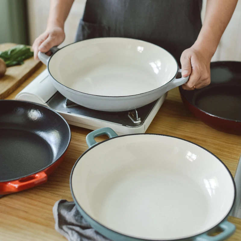 Японская эмалированная чугунная плитка для обжарки Бытовая многофункциональная