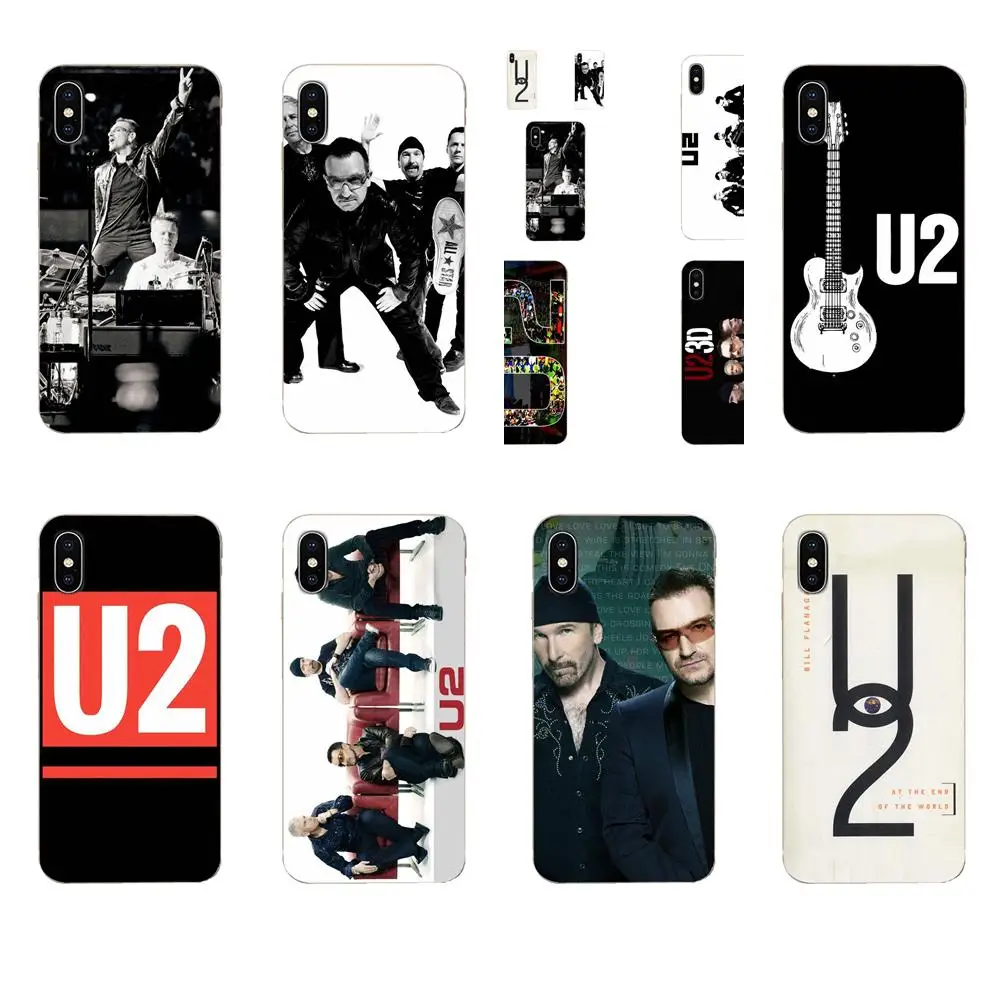 Мягкие Аксессуары из ТПУ чехлы U2 рок-группы для Motorola Moto G G2 G3 G4 G5 G6 G7 Plus | Мобильные