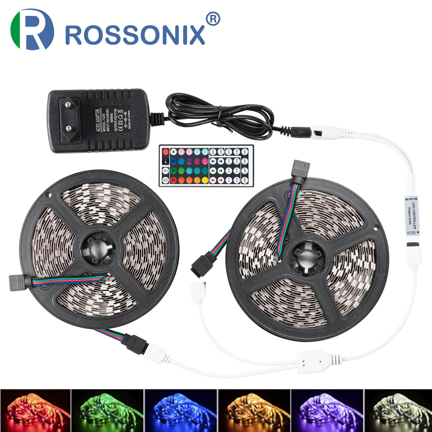 RGB Светодиодная лента SMD2835 5050 5 м 10 водонепроницаемая светодиодная 12 В постоянного