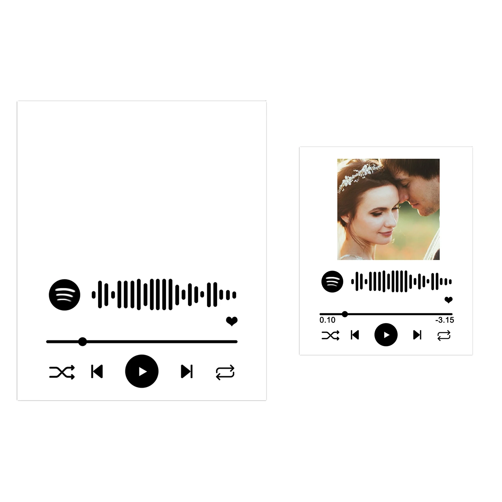 Пользовательский Spotify код акриловая музыкальная доска персональный фото стиль