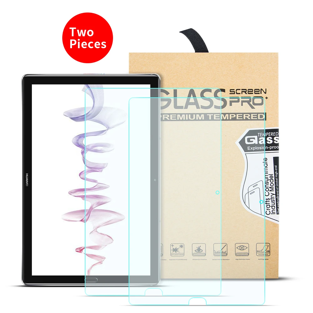 2 шт./лот закаленное стекло для huawei MediaPad M5 10 8 2018 Защита экрана M6 (PRO) 2019 защитная