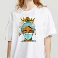 the ones who saved the world printing female t shirt oversized nurse queen summer short sleeve fashion t shirt female clothing