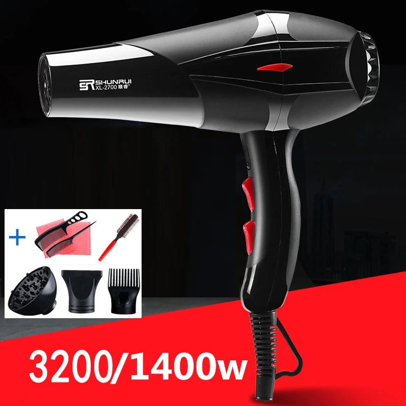 Профессиональный фен для волос ионная вилка AC 220v несъемные сушилки горячий ветер