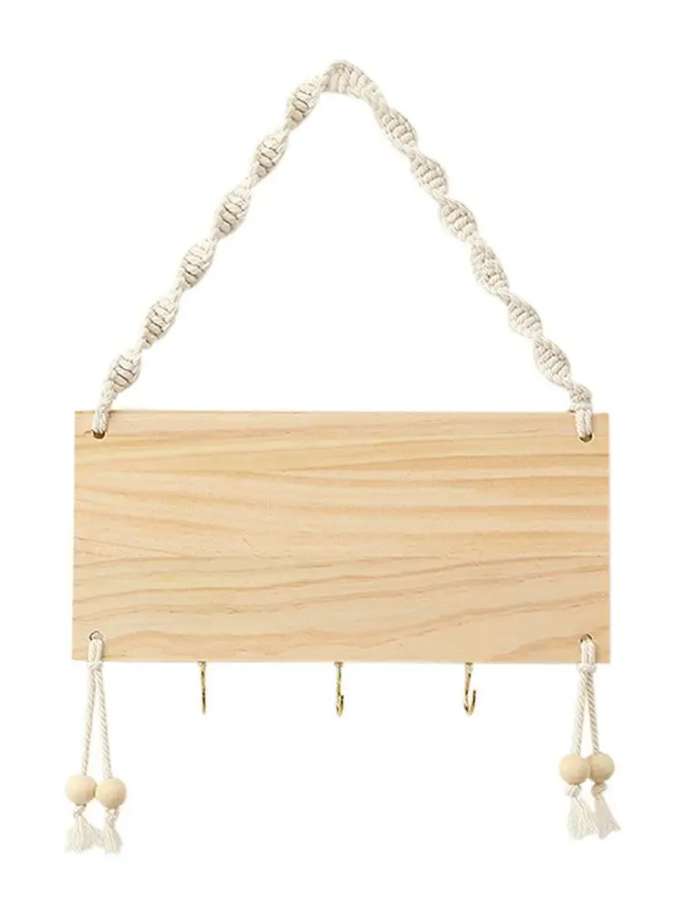 

Wooden Wall Key Holder Hanging Wall Key Hanger Organizer For Entryway Key Hanger Hook Household Bedroom Hanger Storage Rack