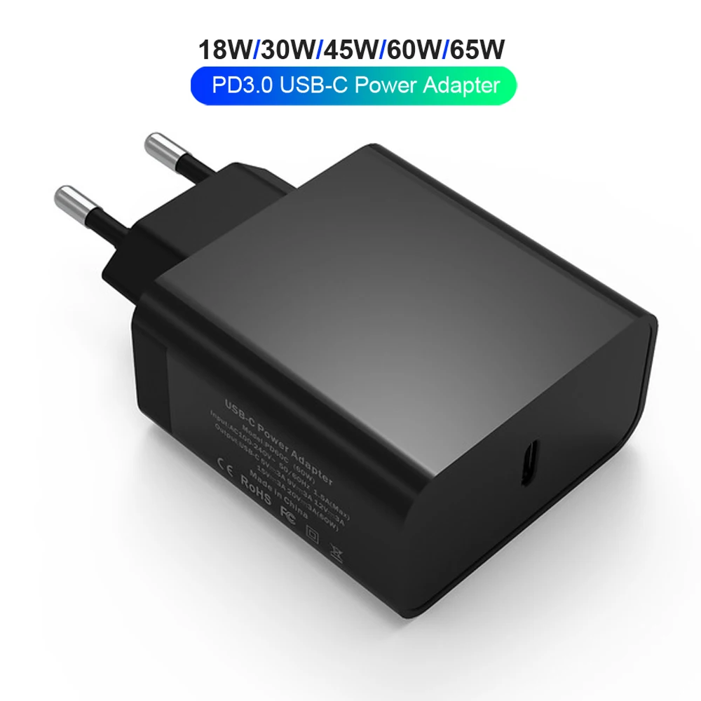 Сетевое зарядное устройство для MacBook iPhone iPad Google Pixelbook Huawei Q6 61 Вт|Зарядные