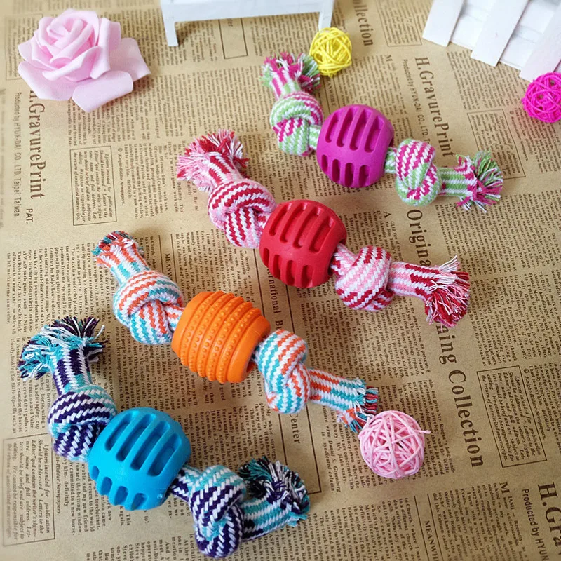 

Dog Toothbrush Interactive Dog Toys Rubber Chew Ball for Small Medium Large Dogs Cleaning Teeth Safe Soft Puppy Suction Biting