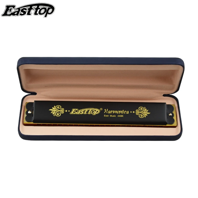 T2406KEasttop Фирменная гармоника Tremolo с 24 отверстиями музыкальная гармошка тремоло