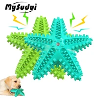 rubber pet dog chew toys for aggressive chewers toothbrush toy squeaky dog teeth cleaning interactive water floating training