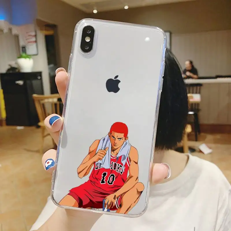 

Slam dunk anime manga Phone Case Transparent soft For iphone 5 5s 5c se 6 6s 7 8 11 12 plus mini x xs xr pro max