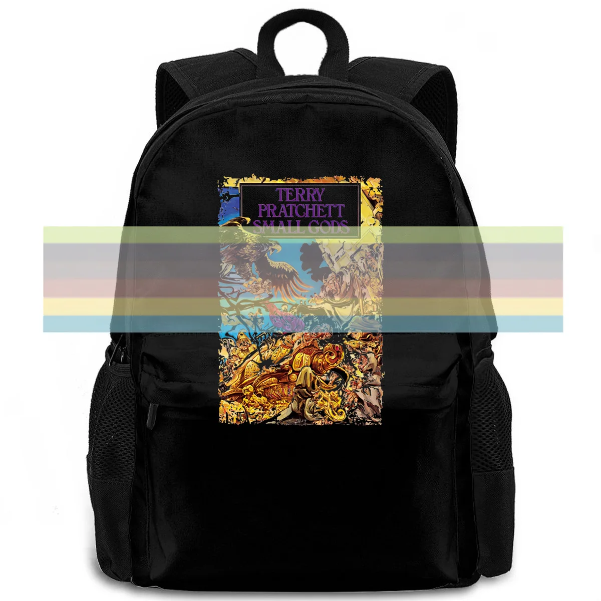 

Terry Pratchett - SMALL GODS Discworld Series WHITE Brand Male women men backpack laptop travel school adult student