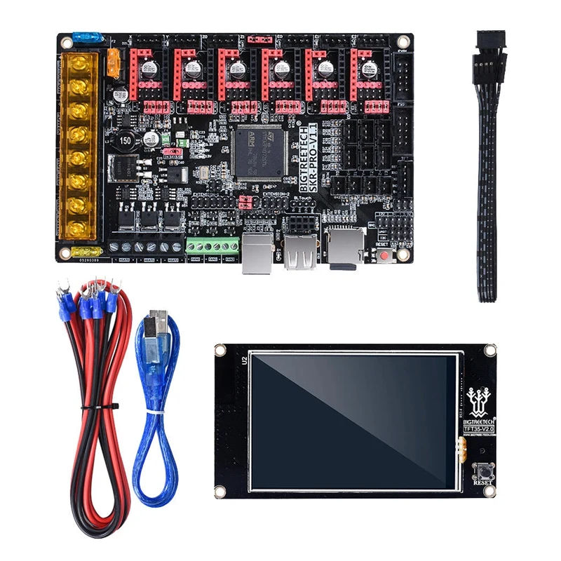SKR Pro V1.1 плата управления 32 бит ARM cpu + TFT35 V2.0 пресс-экран Smart Wifi дисплей набор для 3d
