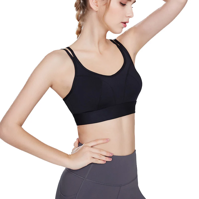 Спортивный бюстгальтер для занятий фитнесом и йогой женщин спортивный