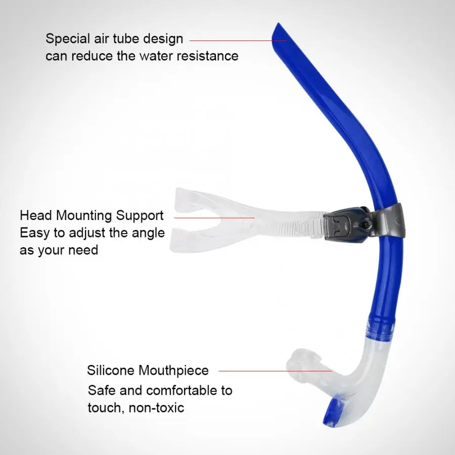 Дыхательная трубка для дайвинга силиконовая подводного плавания взрослых |