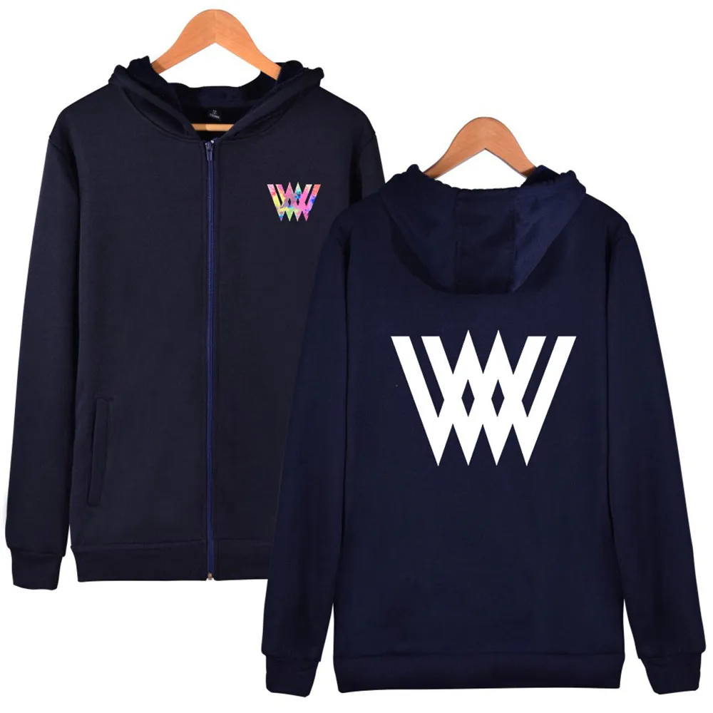 

WAWNI Wincent Weiss Zipper Hoodie Oversized Long-sleeved Hooded Sweatshirt Coat Retro Top Men Womens Hoodie Casual Zipper 2021