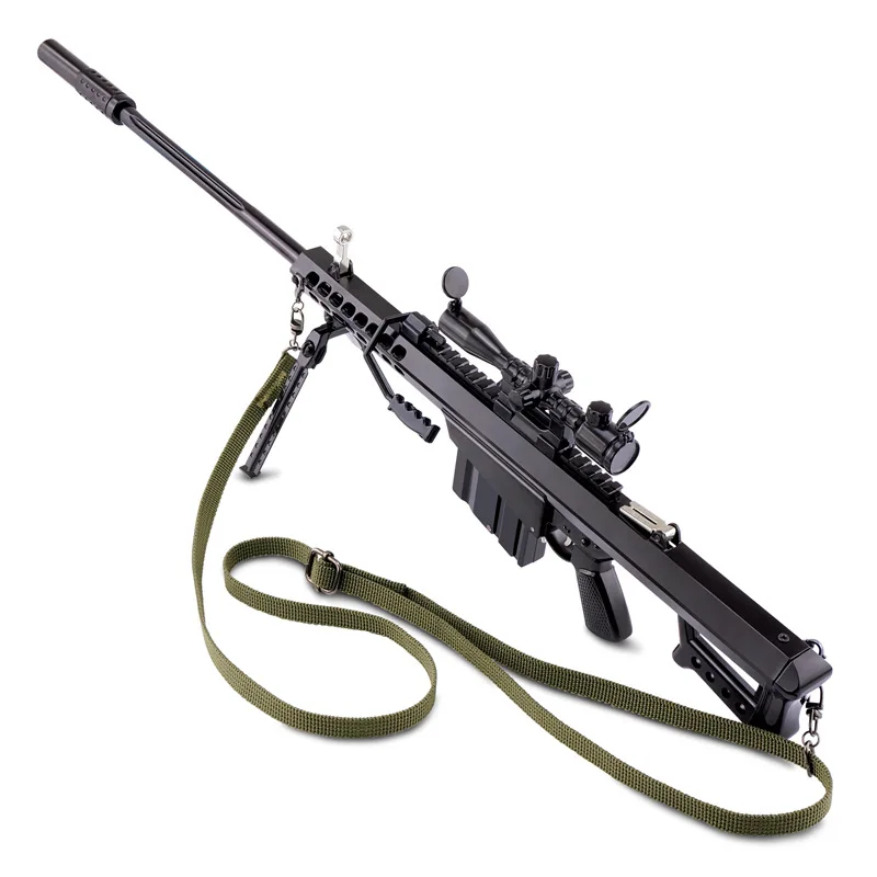 1 2 5 Металл Barrett M82A1 снайперская Игрушечная модель пистолета может быть