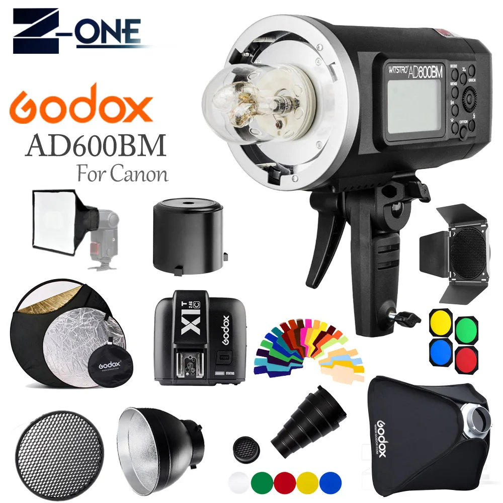 Крепление Godox AD600BM Bowens 600Ws GN87 1/8000 HSS для внешней вспышки с беспроводным триггерным