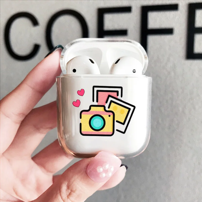 Мягкий силиконовый чехол для Air Pods Apple airpods роскошный с мультяшной камерой