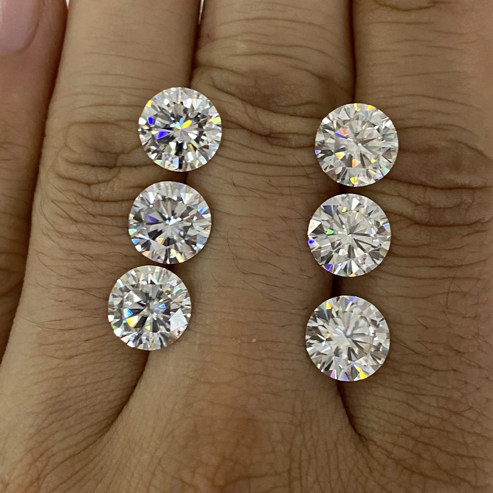 

Personalized Order Moissanite Stones 1ct D VVS1 2PCS