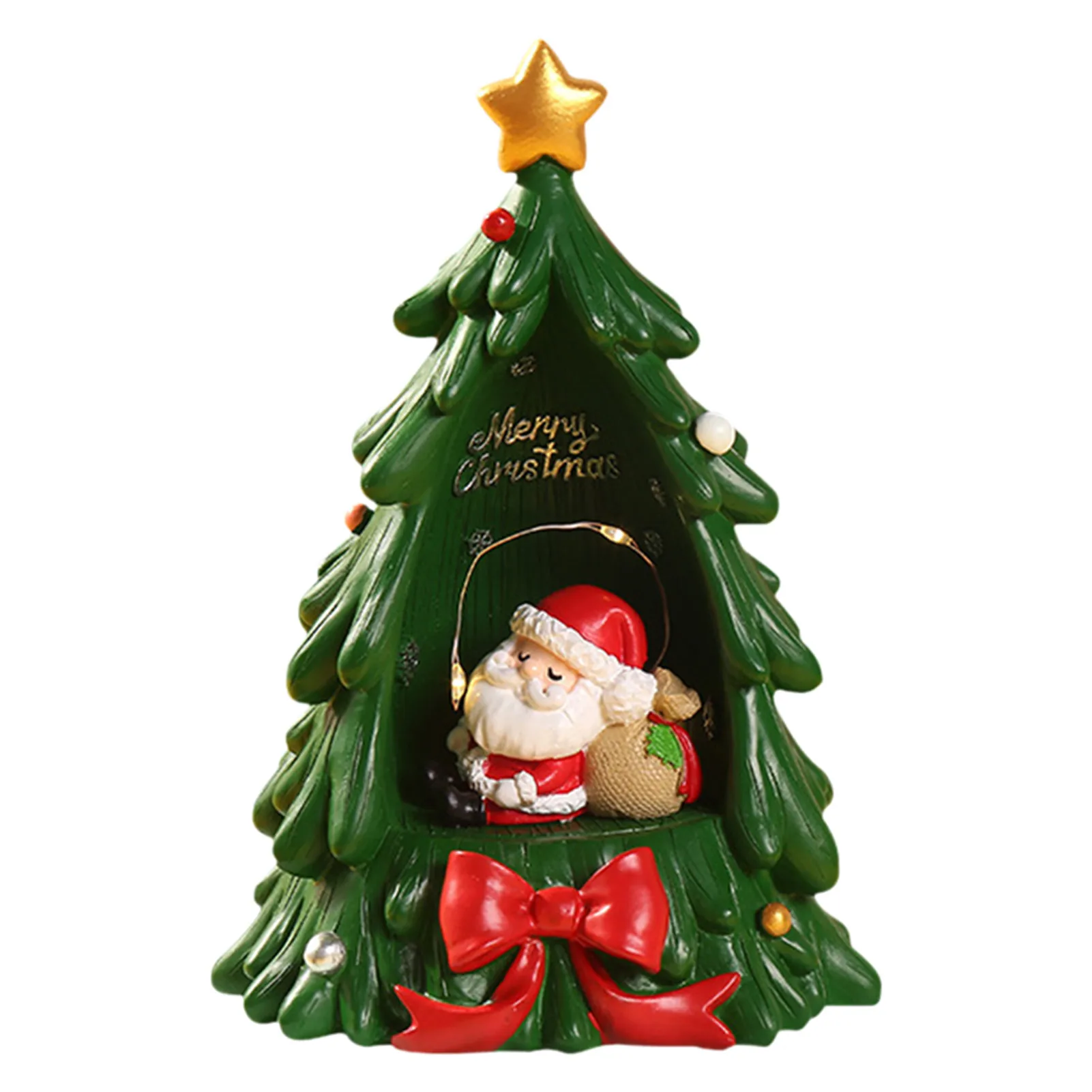 Творческие интересные Рождественская елка из смолы украшение Электрический