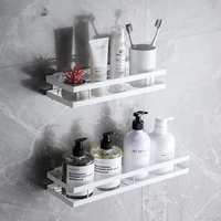 stainless steel bathroom white shelf shower shampoo soap cosmetic shelves kitchen wall corner shelf bathroom accessories