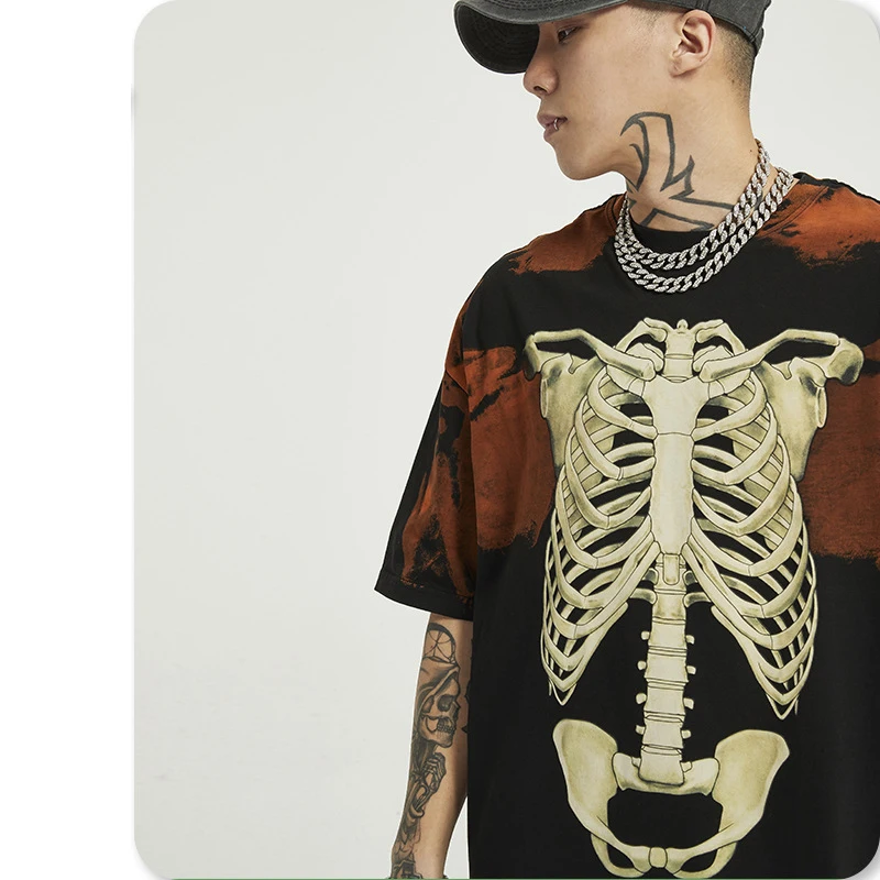 Футболка Мужская/Женская хлопковая в стиле хип хоп с коротким рукавом|Футболки