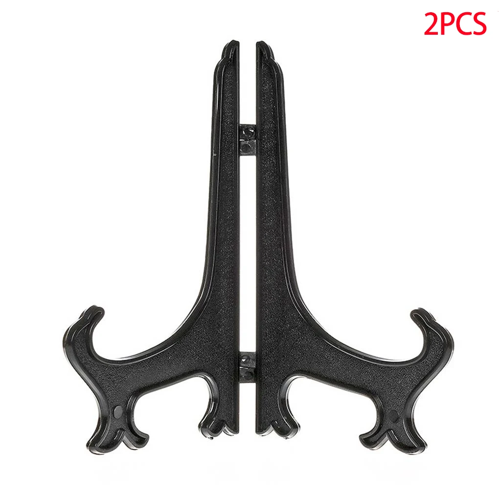 

2 Pieces Dish Plate Collection Rack Artwork Display Stand Storage Organizer Folding Bowl Plate Holder